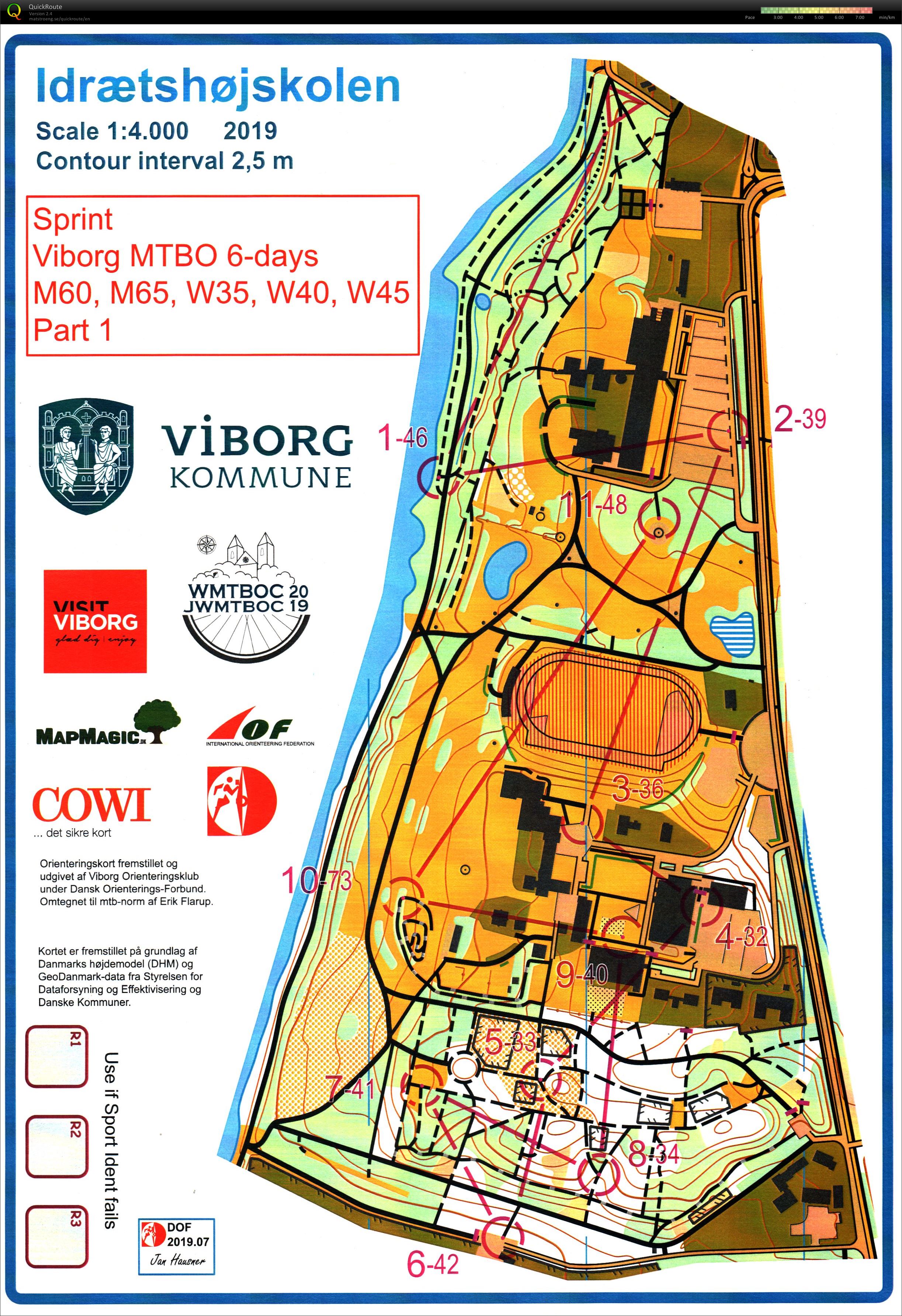 Viborg MTBO 6 days - Stage 1 (28/07/2019)