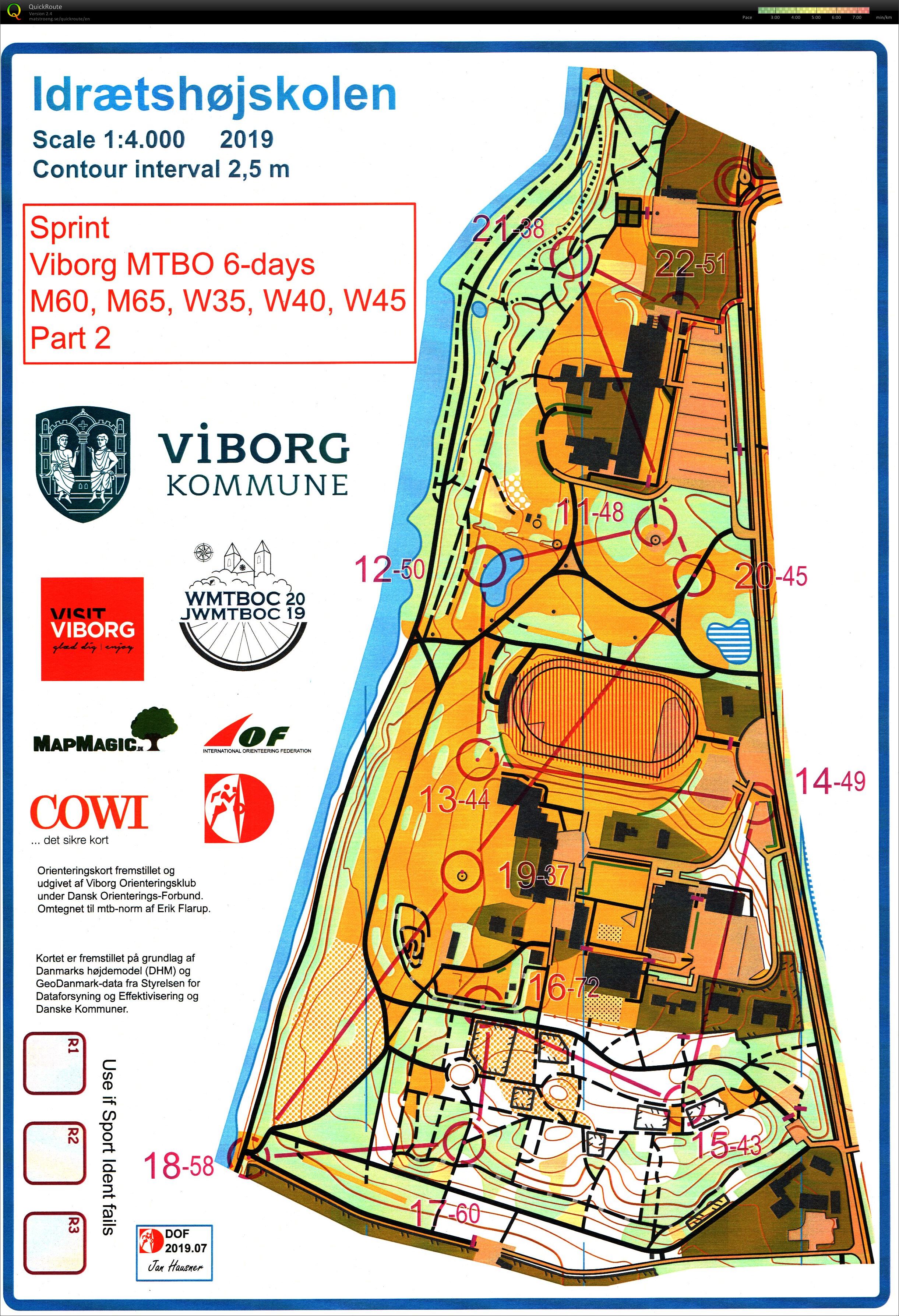 Viborg MTBO 6 days - Stage 1 (2019-07-28)