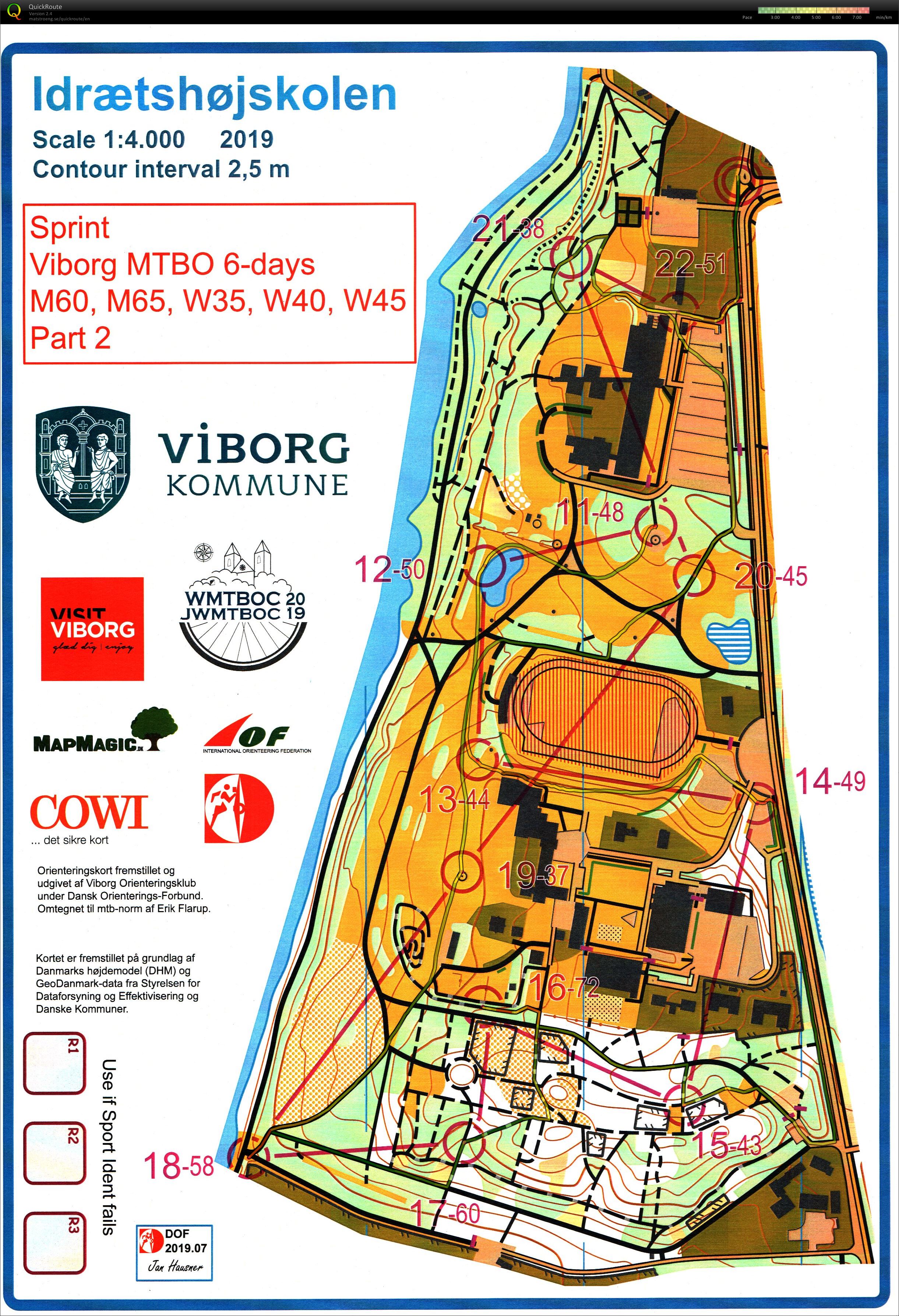 Viborg MTBO 6 days - Stage 1 (28-07-2019)