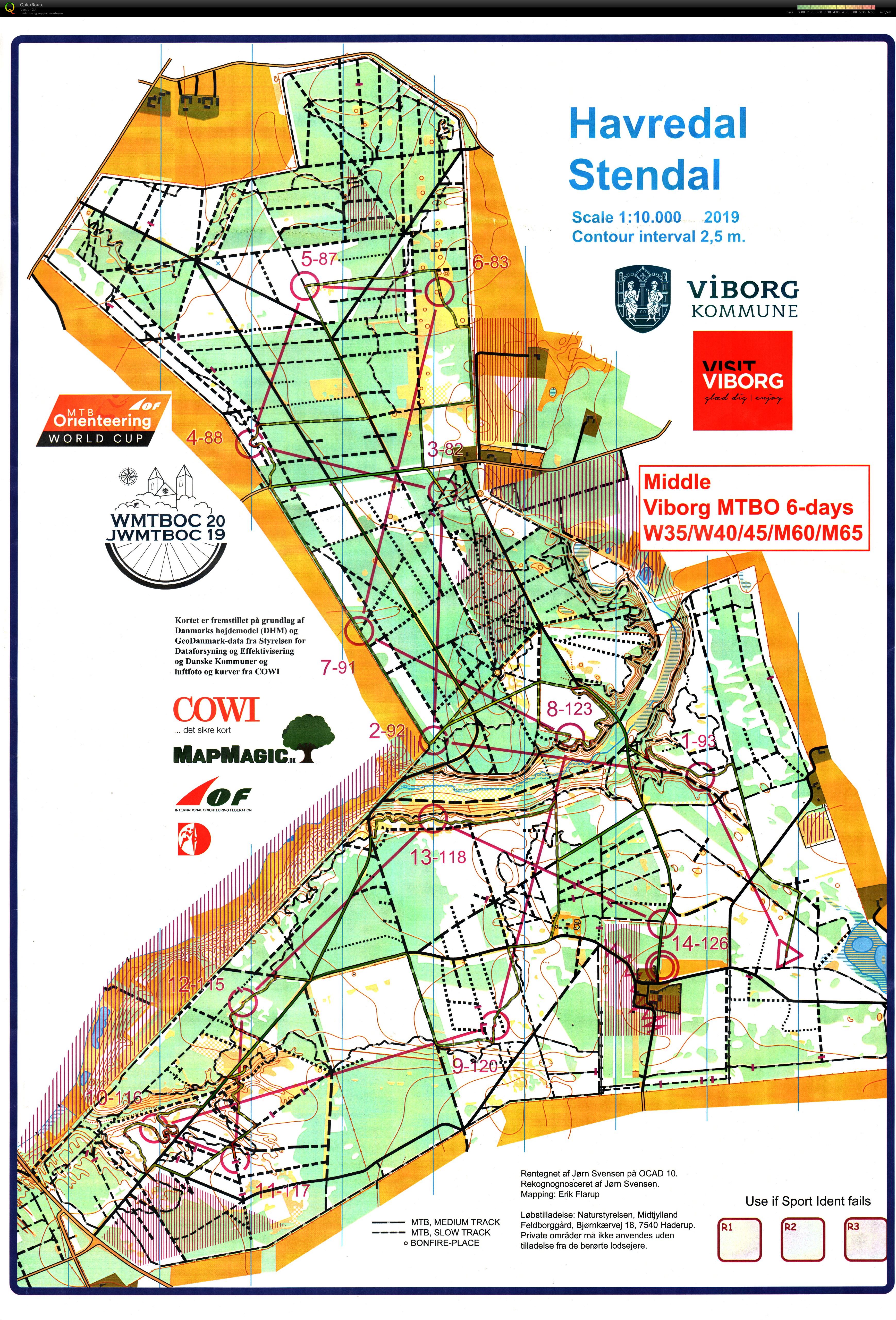 Viborg MTBO 6 days - Stage 2 (29-07-2019)