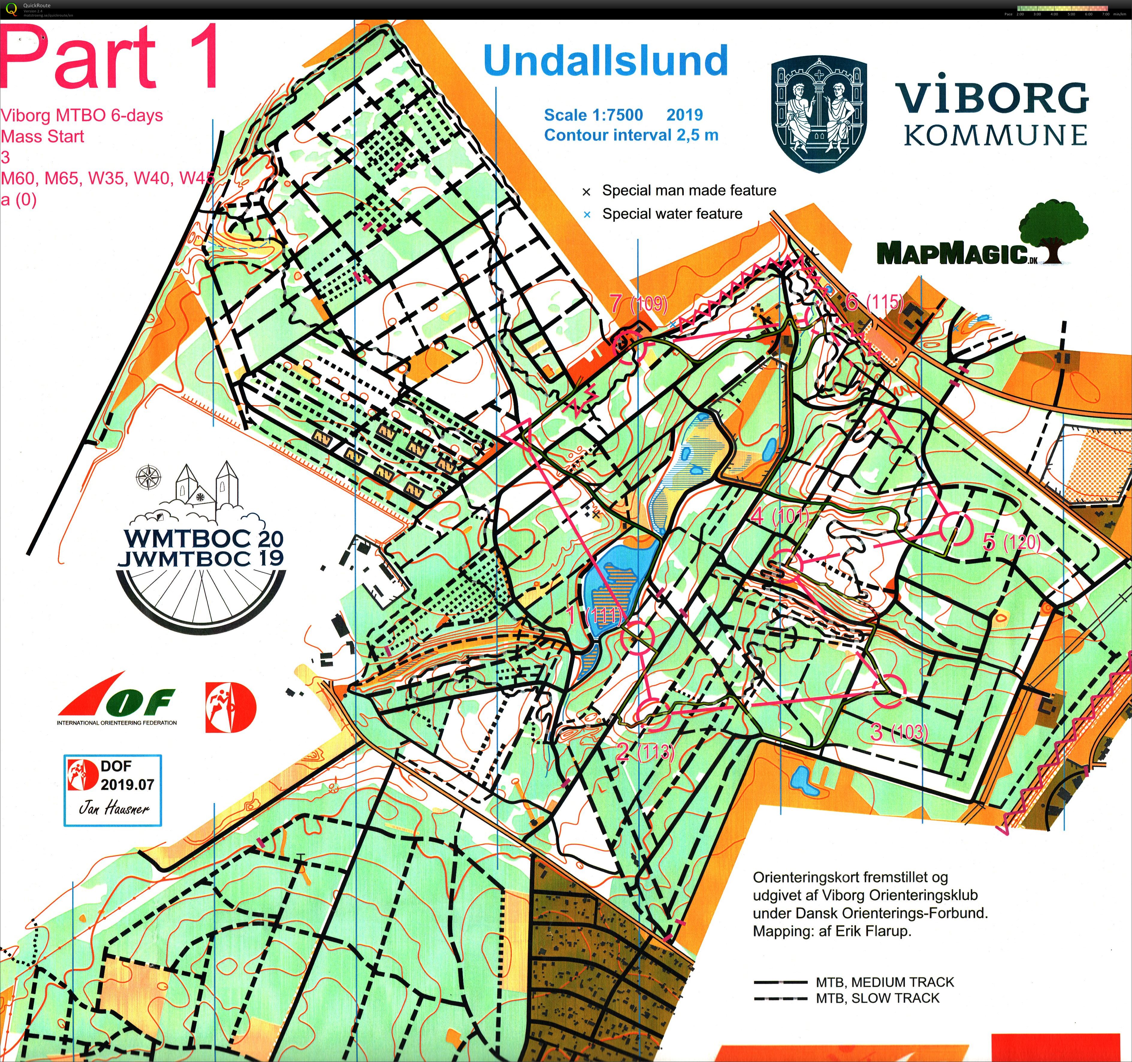 Viborg MTBO 6 days - Stage 5 (02-08-2019)